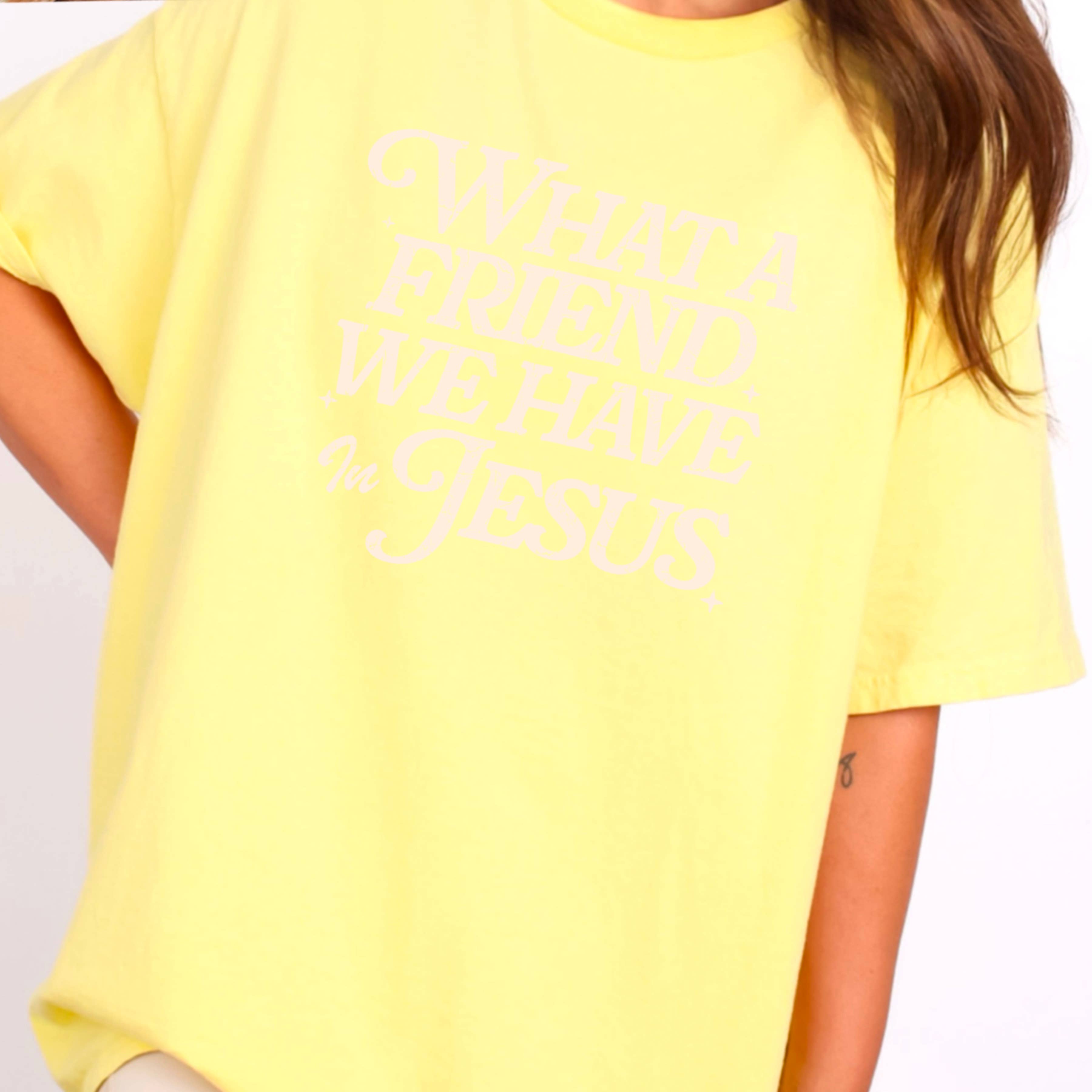 Shoppe SHC - Wholesale T-Shirt (Graphic) - Women's - What A Friend We Have In Jesus Graphic Tee |  Gildan5