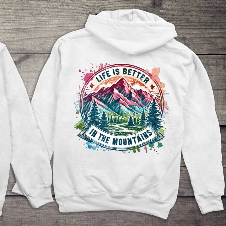 Life Is Better Mountains Hoodie for wholesale by Artopia