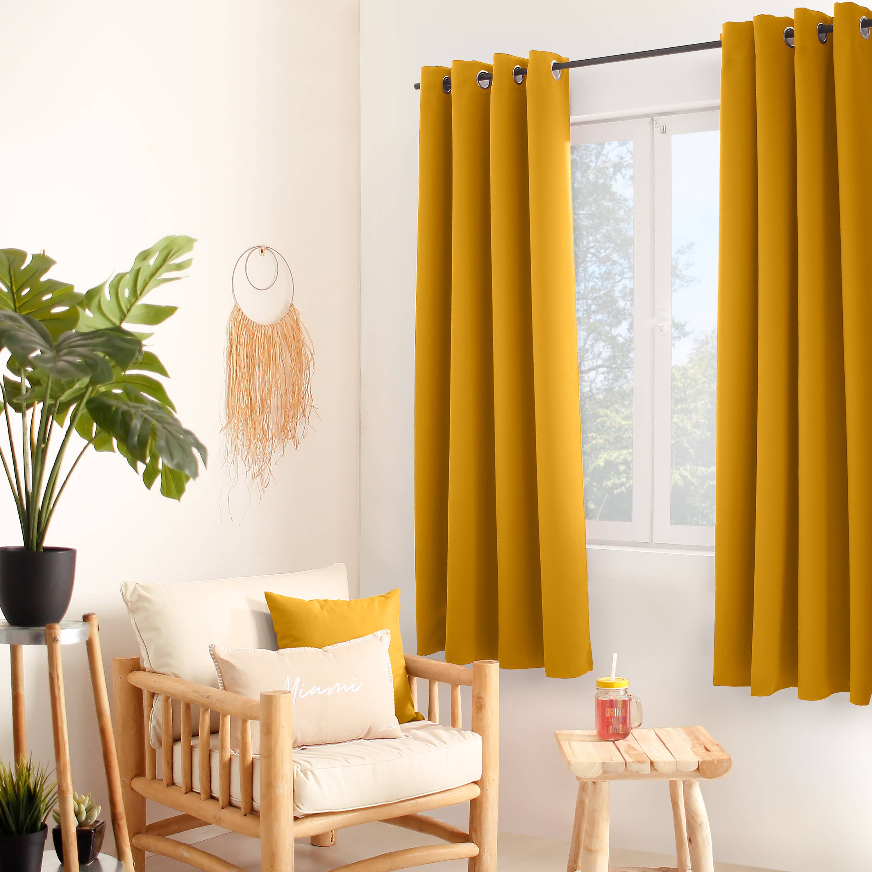 DECOSTARS - CmaDECO - Wholesale Curtain - Blackout Curtain with Grommets, 140x180cm, Licorice Collection2
