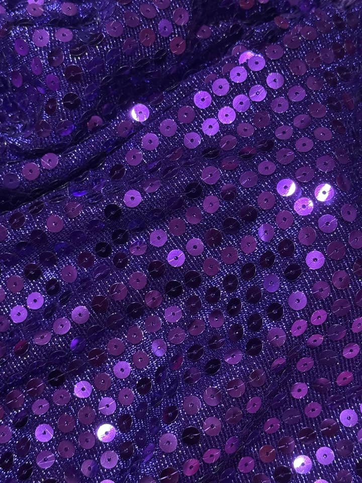 Roxo Real com Lantejoulas Grandes por atacado de Show Skinz