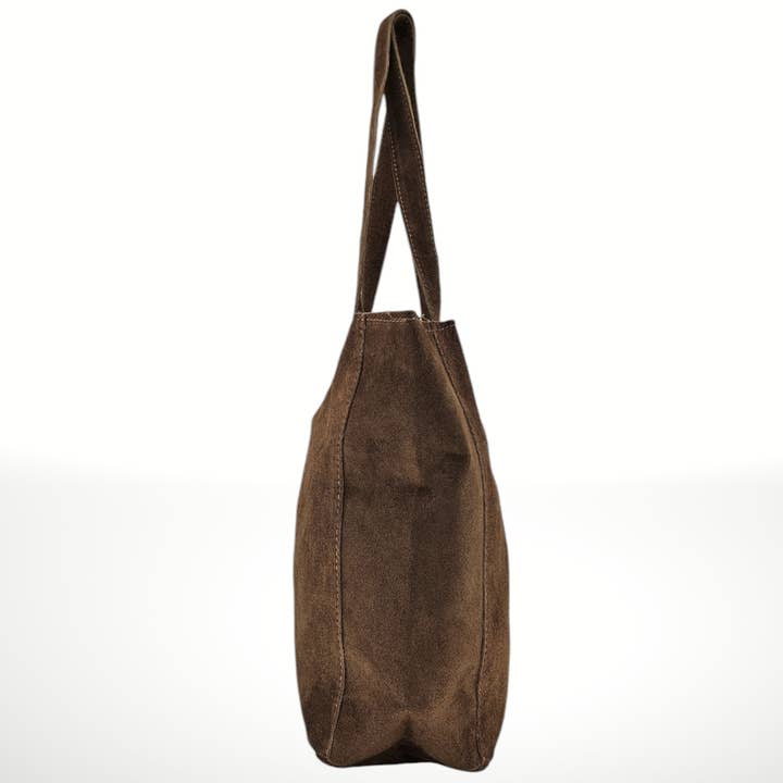 ITALIAN'S LEATHER - Wholesale Tote Bag - Women's - Celina Suede Leather Tote Bag 22071226