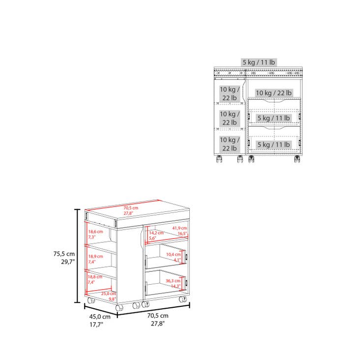 White Dark Walnut Extendable Desk San Diego for Office for wholesale on Faire9