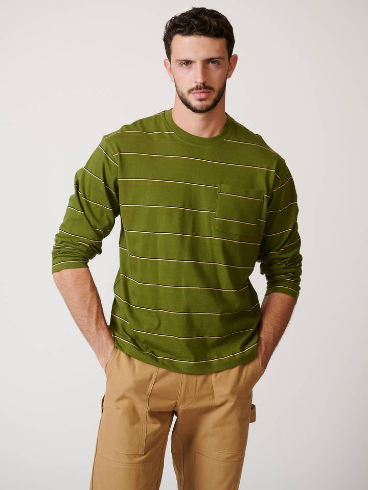 OLIVER LONG SLEEVE BOX T for wholesale by LEISURE LAB