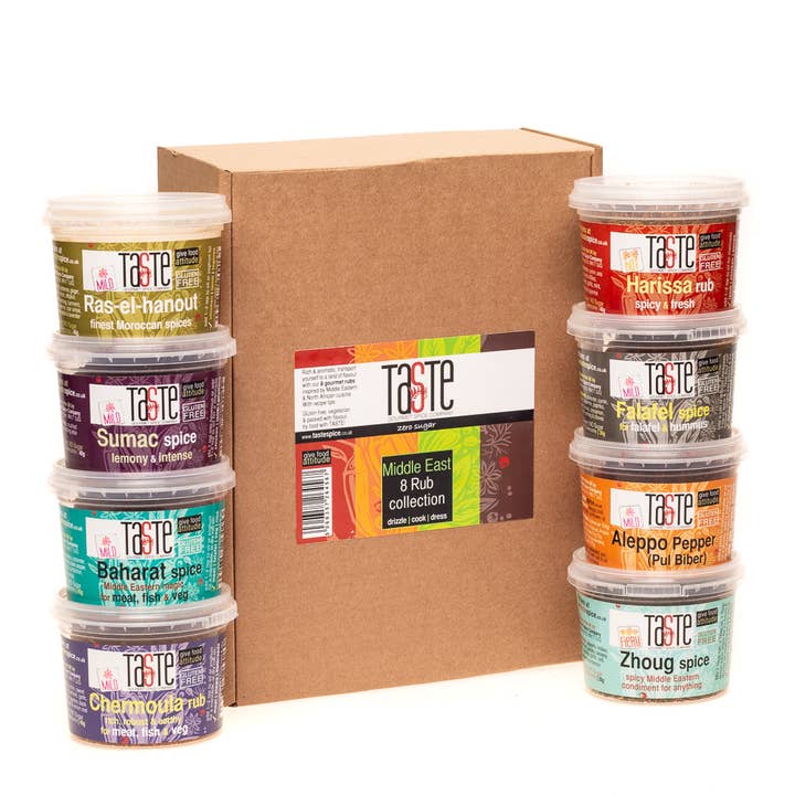 Middle East 8 Rub collection | Gift Set | Rubs, Seasoning for wholesale by Taste Gourmet Spice Co