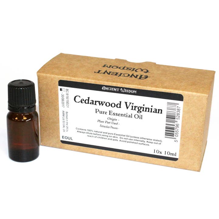 White Label Cedarwood Virginian Essential Oil 10ml for wholesale by AW Aromatics Limited