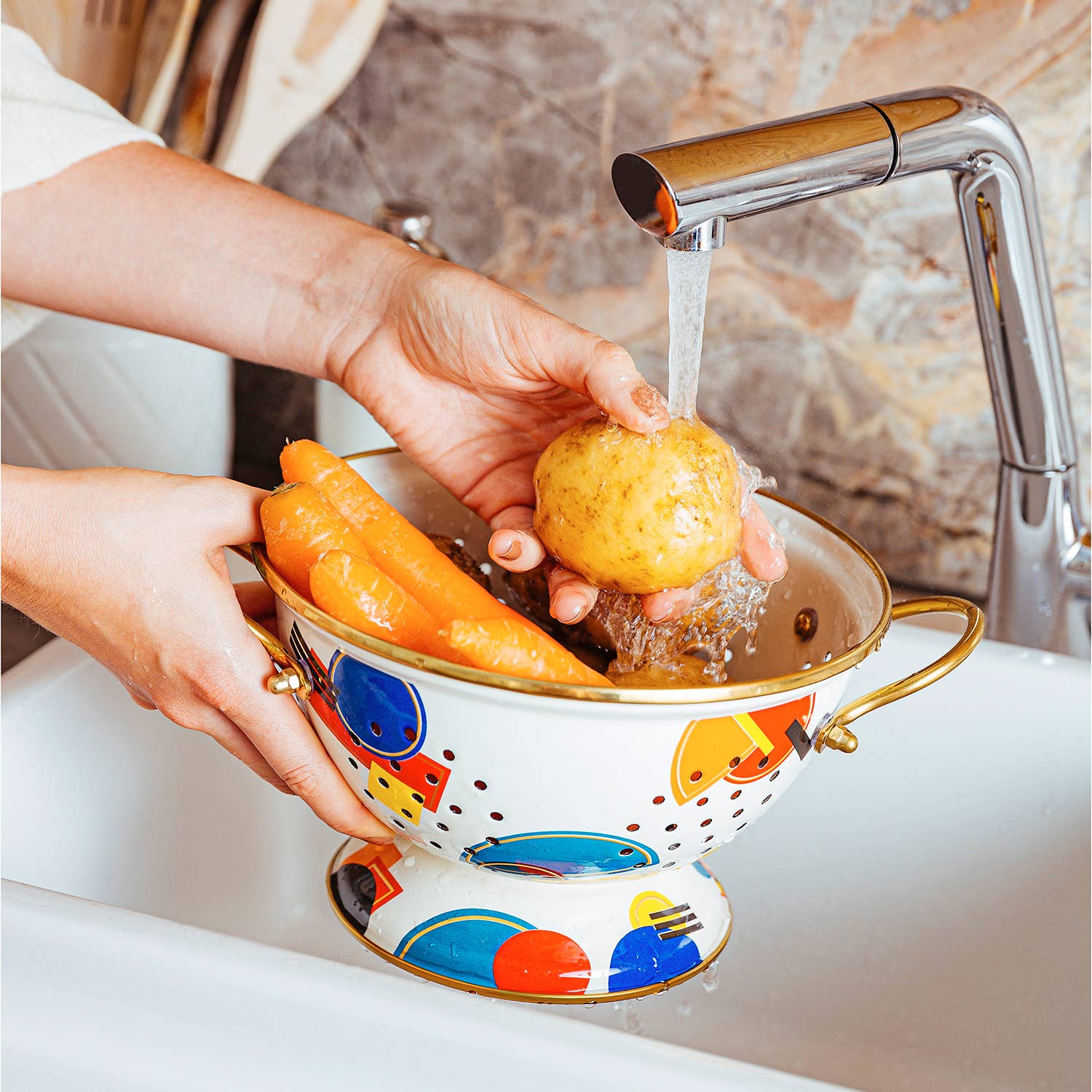 Darling Spring - Vendita all'ingrosso Scolapasta - Scolapasta smaltato Bauhaus21