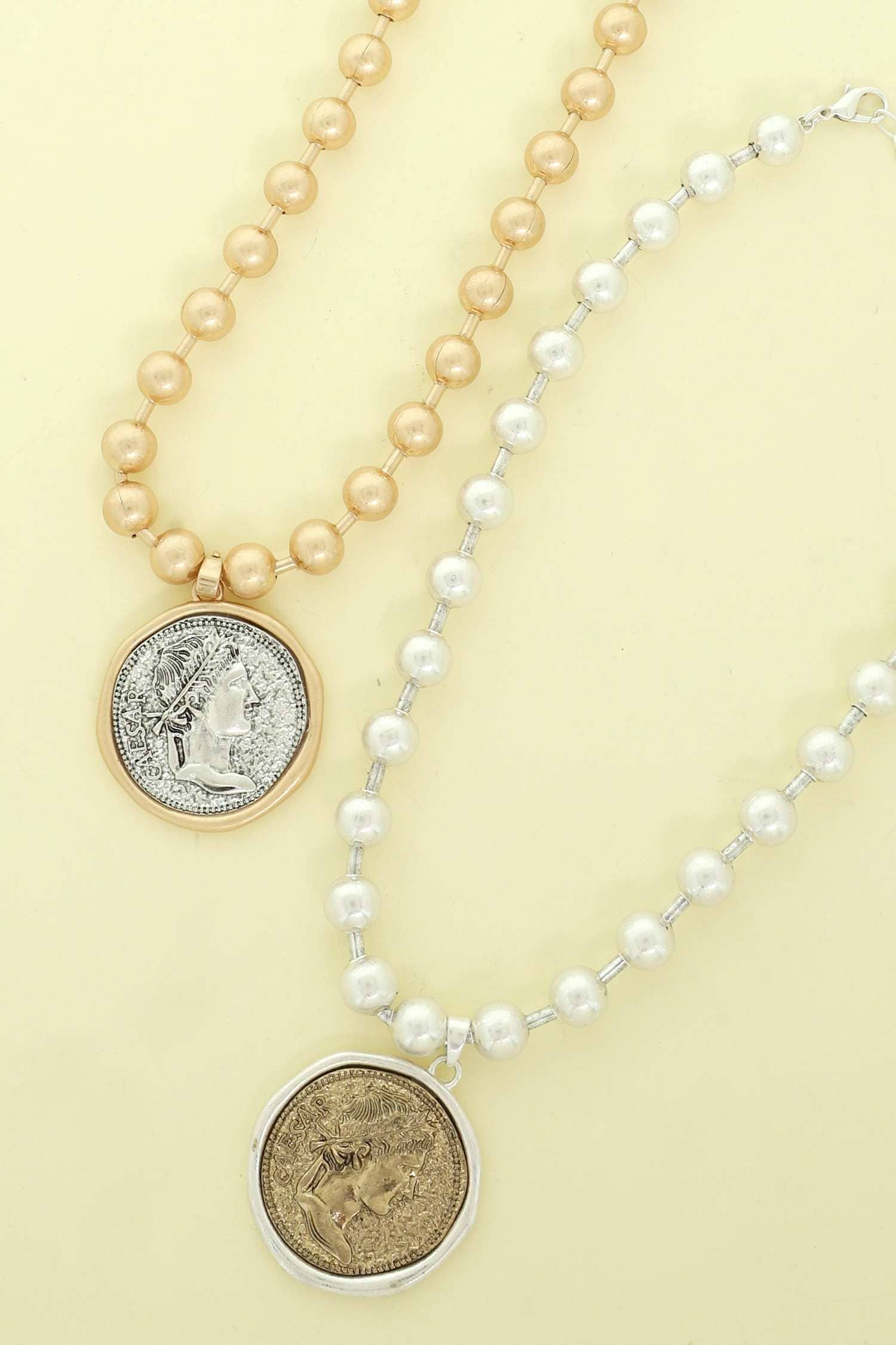 anbfashion - Wholesale Pendant/Charm Necklace - JULIUS CAESAR ROMAN COIN PENDANT NECKLACE N168750