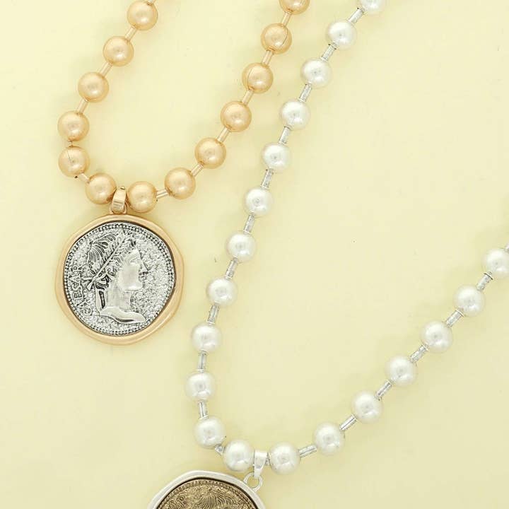 anbfashion - Wholesale Pendant/Charm Necklace - JULIUS CAESAR ROMAN COIN PENDANT NECKLACE N168750