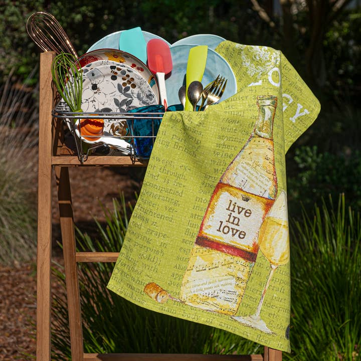 SIP - Vendita all'ingrosso Strofinacci - Asciugamano da cucina «Wine Series Green»2