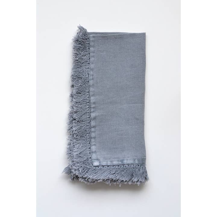 Linen Way Inc. - Wholesale Dinner & Cloth Napkin - Artisan Linen Napkin with Fringed Edges - in 5 colors11