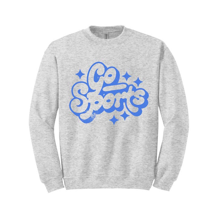 Go Sports Sweatshirt - Ash for wholesale by Salty Babe Threads