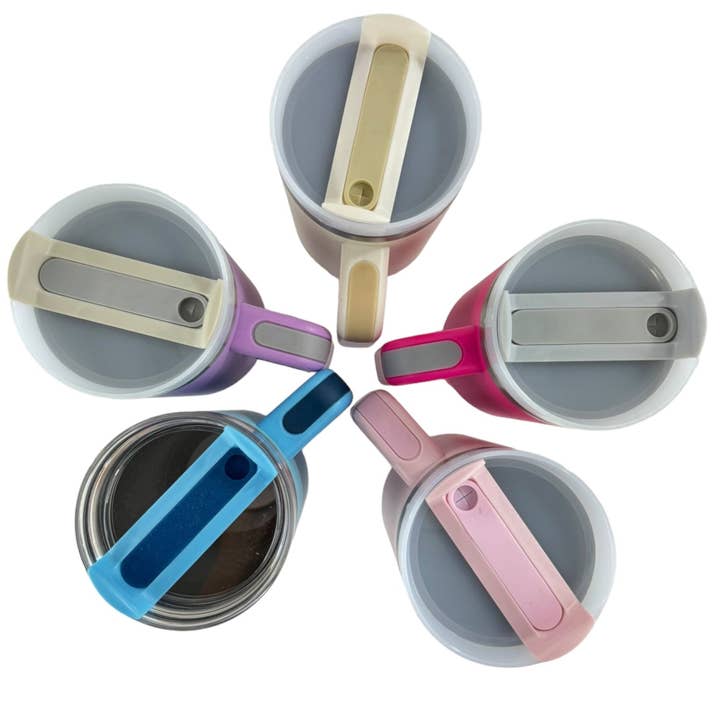 TAPA fashion - Wholesale Insulated mug/tumbler - 40oz Stainless Steel Tumbler With Handle, Straw, Lid CP4417-1 CP4415-4 CP4130-2.(6pc)42