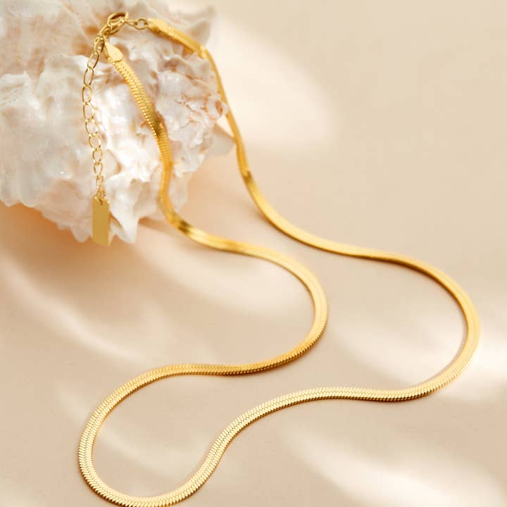 Halskette Snake Mesh für den Großhandel von AURALIA SAS