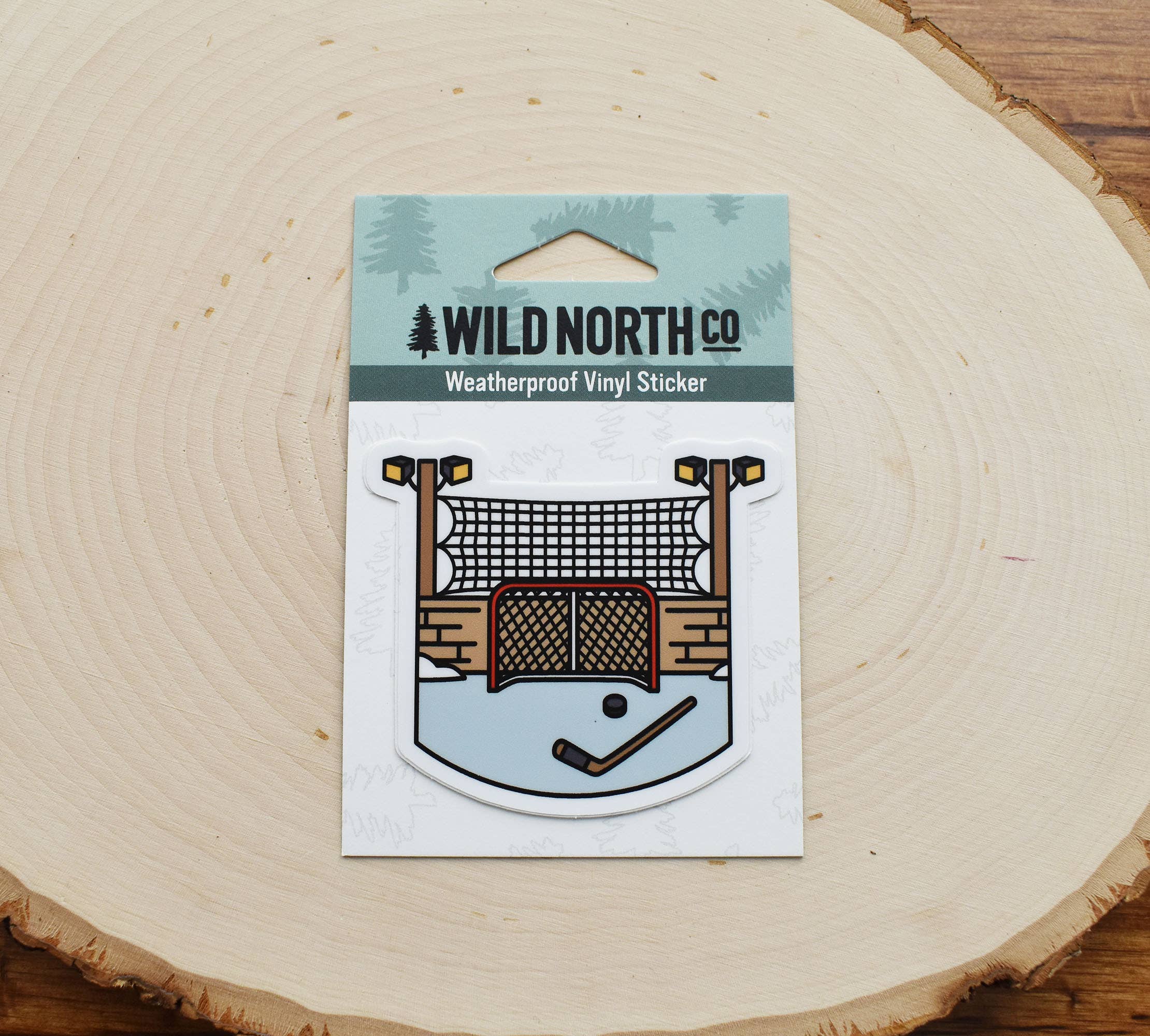 Wild North Co - Wholesale Sticker - Hockey Rink Sticker2