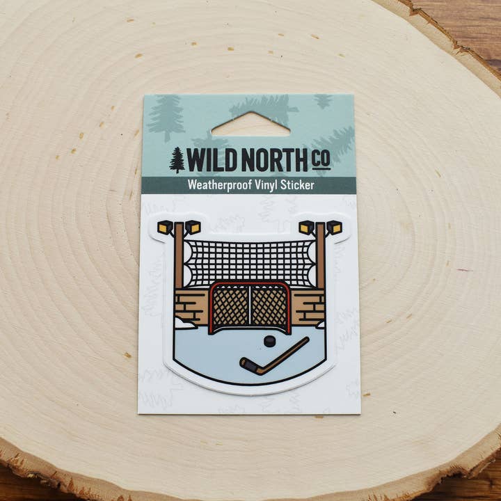 Wild North Co - Wholesale Sticker - Hockey Rink Sticker2