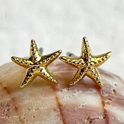 Natalie Clare Collections - Wholesale Stud/Post Earrings - Tiny Starfish Studs0