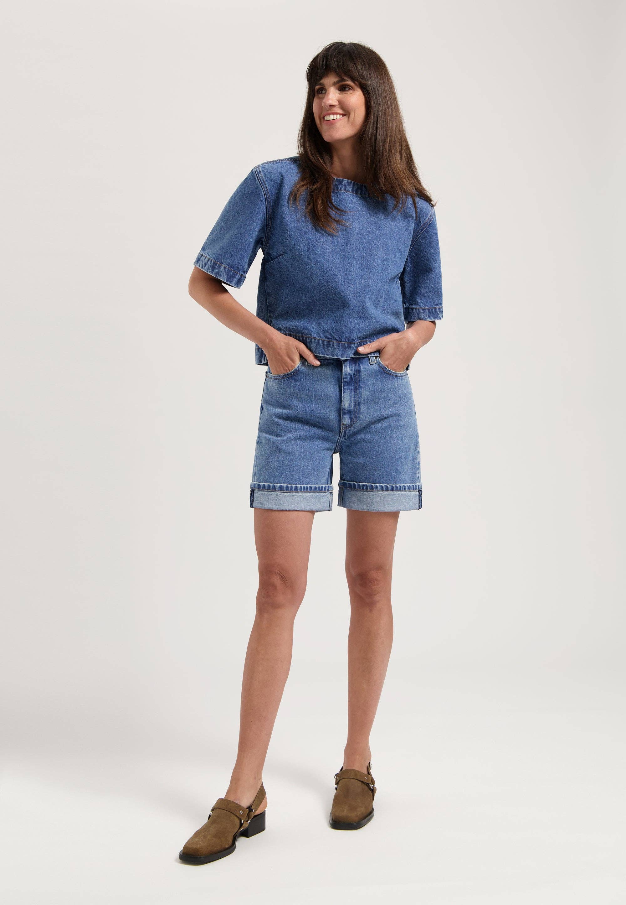 MUD Jeans International B.V - Wholesale T-shirt (Zonder tekening) - Dames - Topje van Tess - Stone Vintage3