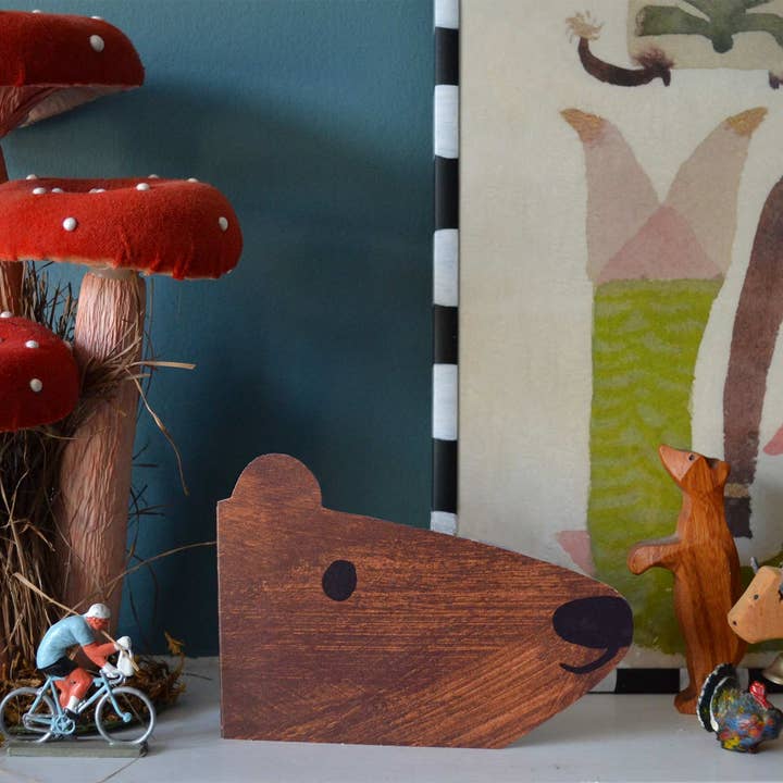 Mortlake Papers - Wholesale Everyday Greeting Card - Brown Bear Shaped Greeting Card1