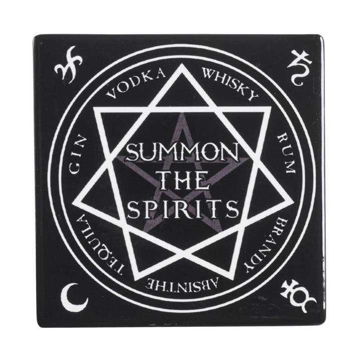 Invoquez les esprits (Dessous de verre en céramique) pour la vente par Alchemy Of England (Alchemy USA Distributor)