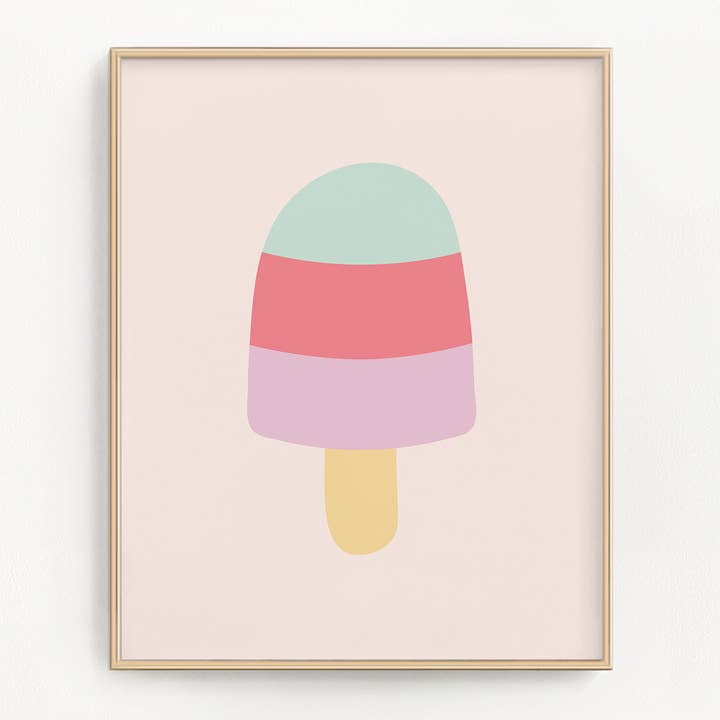 Sweet Summer Striped Popsicle (Pink/Mint) for wholesale by Flip The Script Studios
