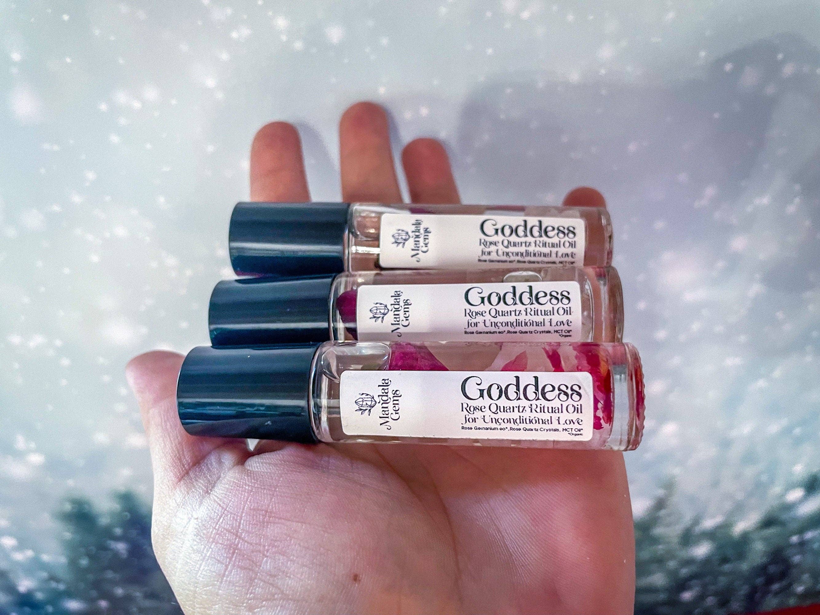 Mandala Gems – wholesale Essential oil roll-on – Goddess Rose Quartz ROSE Natural Perfume Roll On for UNCONDITIONAL LOVE4
