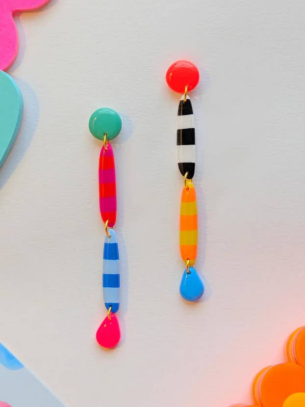 Longues rayures rétro pour la vente par Delaney and Blu