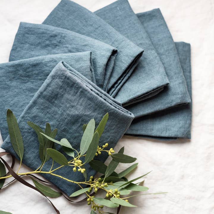 Rough Linen - Wholesale Tea Towel - Orkney Linen Set of Seven Tea Towels