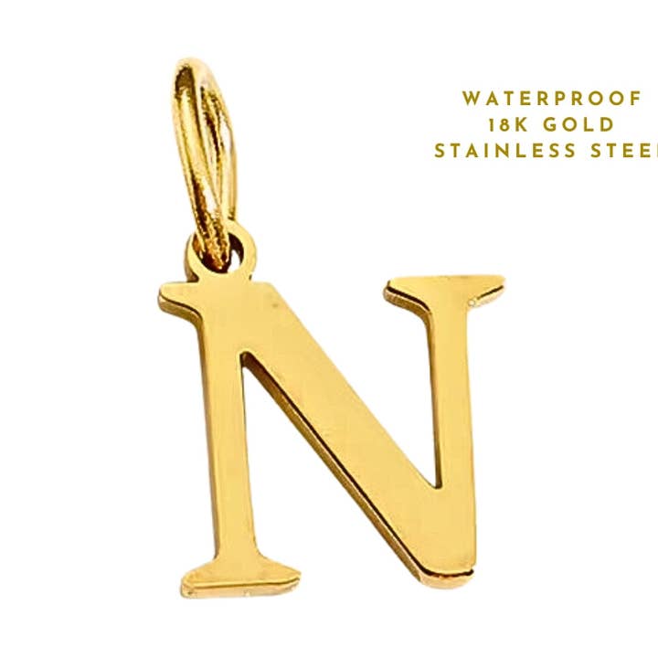 Letter Charms N | Charms for wholesale by Coco Luna Collection