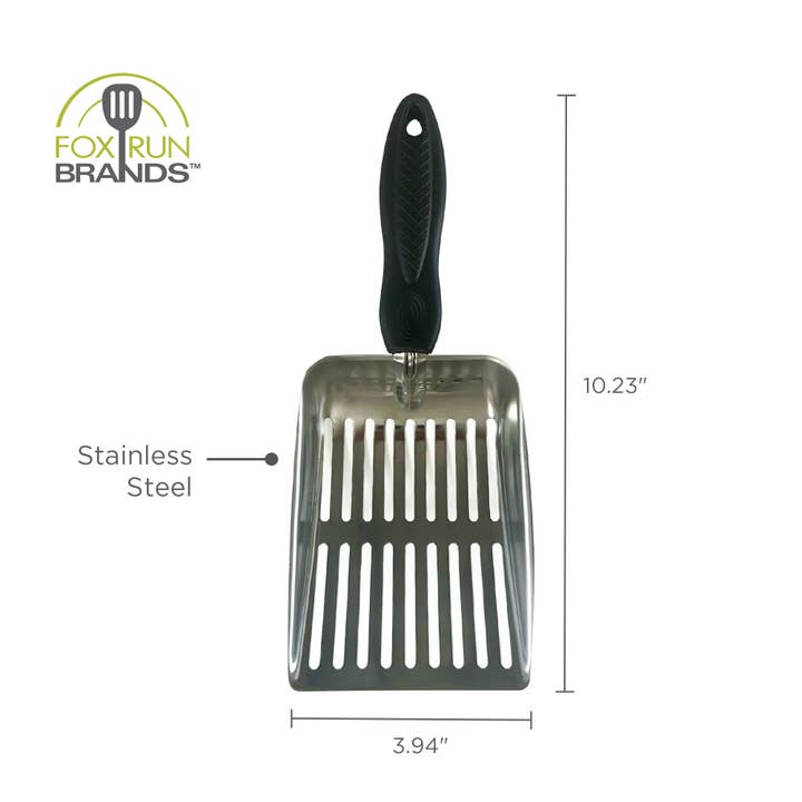 Fox Run Brands - Wholesale Kitchen Tool/Gadget - Fox Run Stainless Steel Cat Litter Scooper, 10"3