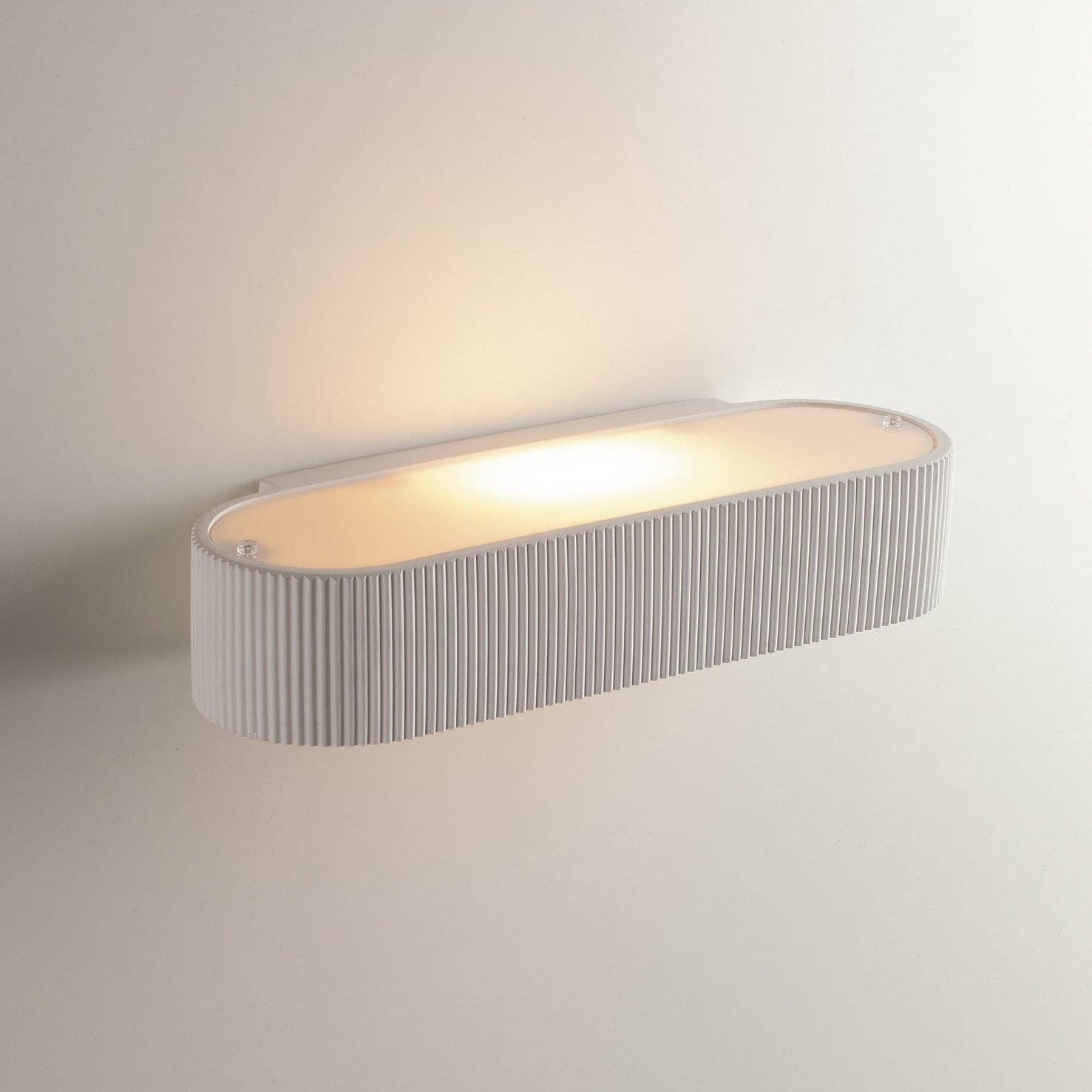 Gruppo F.T - Wholesale Sconce - GATSBY knurled wall lamp in white plaster paintable with dou3
