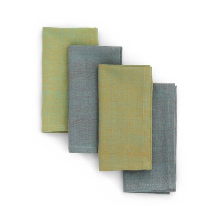 Cotton Napkins | Handwoven | Patina | Set of 4 | Fair Trade for wholesale by Sustainable Threads