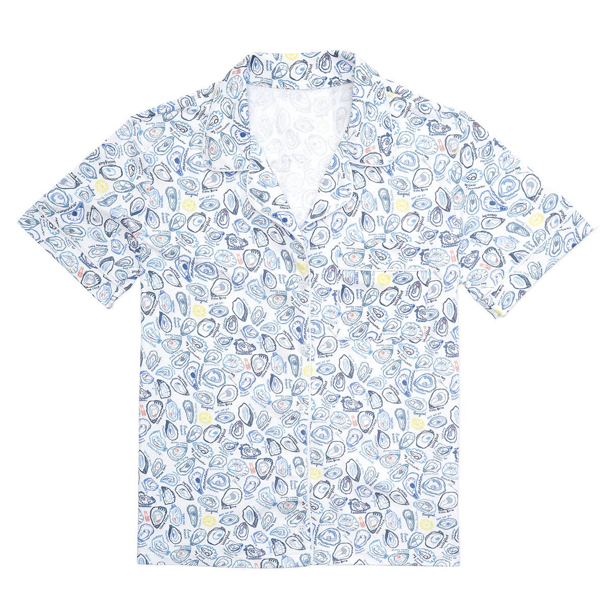 Oysters Women’s Button Front Short Pajama Set for wholesale on Faire4