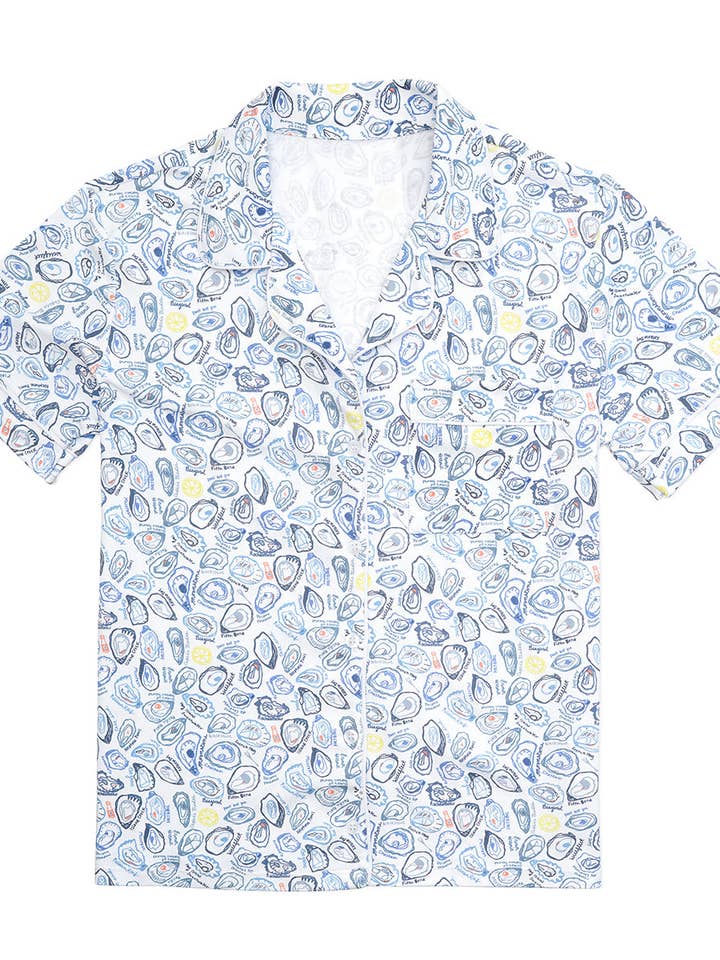 Oysters Women’s Button Front Short Pajama Set for wholesale on Faire4