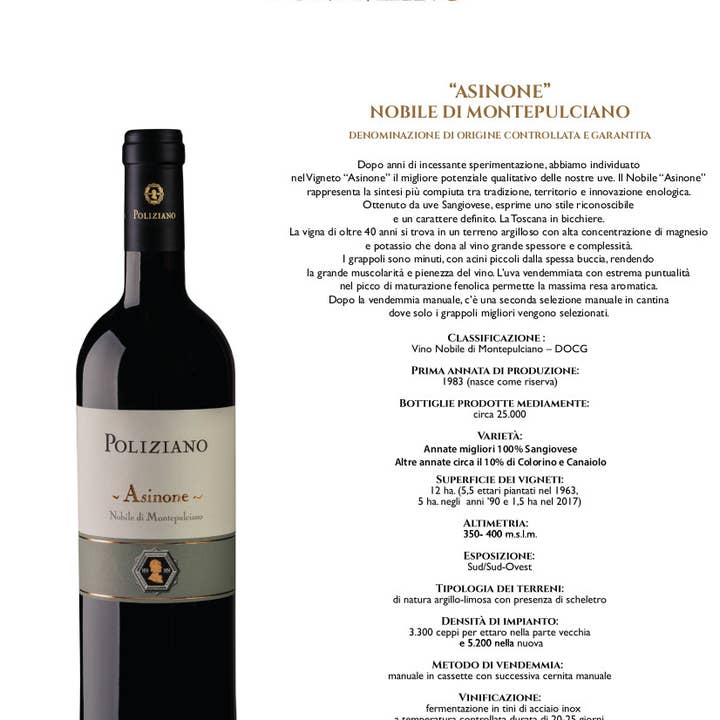 Metina SAS - Wholesale Red Wine - Asinone Vino Nobile Di Montepulciano Poliziano Magnum 1.5 L 3