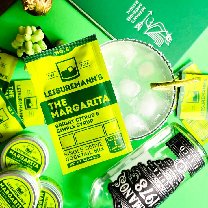 Leisuremann's Cocktail Mixes - Wholesale Cocktail Mix/Syrup - Margarita Single Serve Cocktail Mixer