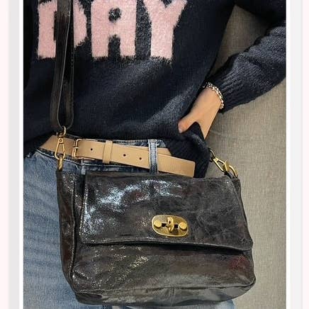 Z et Z - Wholesale Shoulder Bag - Women's - Vintage-effect leather shoulder bag8