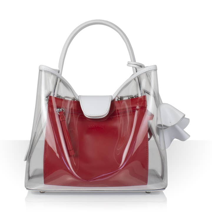 Sofia Pvc Médio – Branco por atacado de Maffei Bags