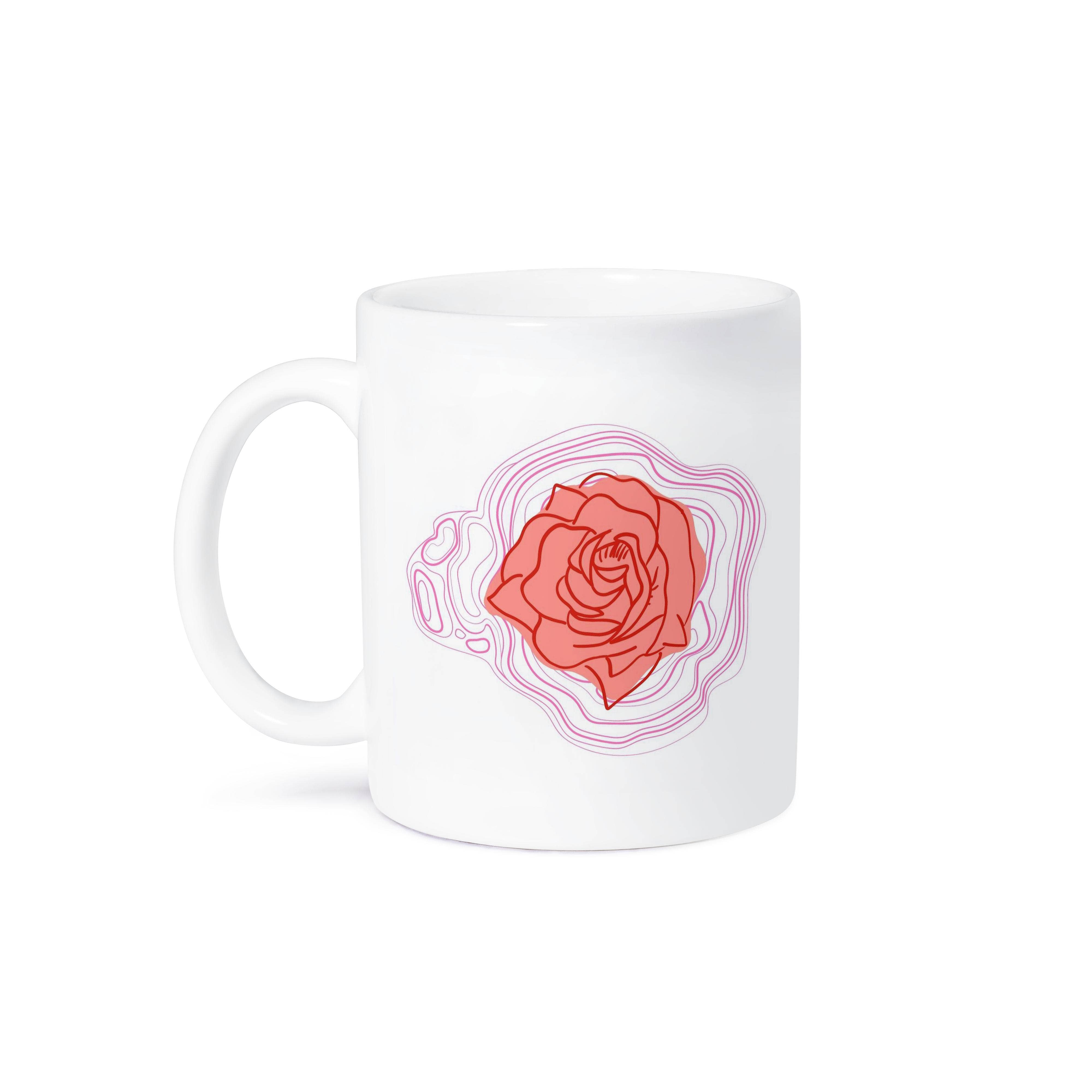 3dRose - Wholesale Coffee Mug - 3dRose, Image of a Rose with Abstract Lines, Mug8