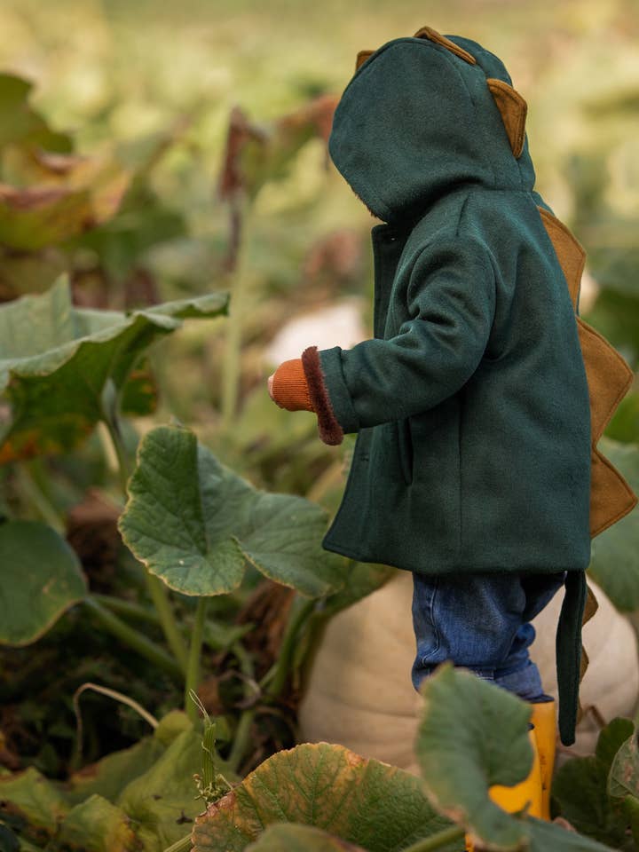 Dinosaur coat for wholesale by Wolf & The Wildling