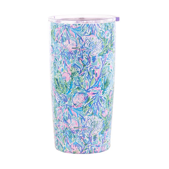 Lilly Pulitzer by Lifeguard Press - Wholesale Insulated Mug/Tumbler - Stainless Steel Thermal Mug, Soleil It On Me0