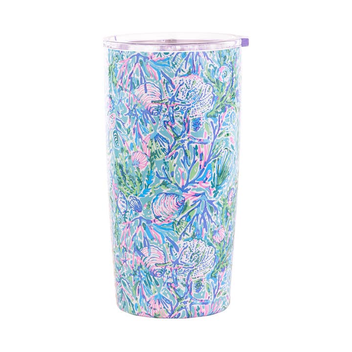 Lilly Pulitzer by Lifeguard Press - Vente Gourde/bouteille isotherme - Tasse isotherme en acier inoxydable, Soleil It On Me0