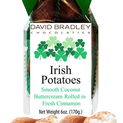 St. Patrick's Day - Irish Potatoes - 6oz Snack Bag for wholesale by David Bradley Chocolatier