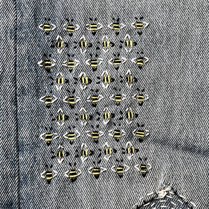 Wrenbirdarts - Wholesale Craft Sewing Kit - Washable Mending Patterns Gold Set #72