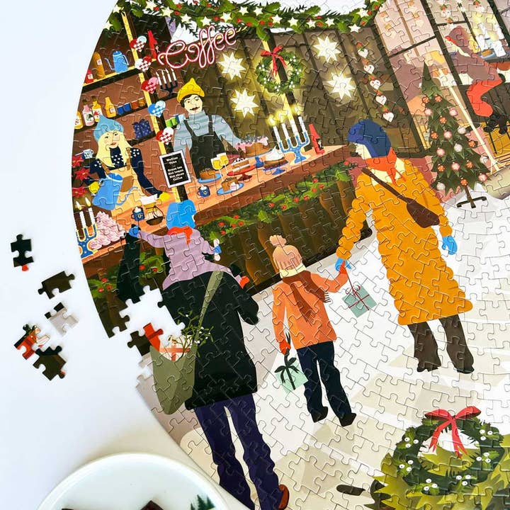ViSSEVASSE - Wholesale Puzzle - Adult - CHRISTMAS MARKET - JIGSAW PUZZLES - 1,000 pieces1