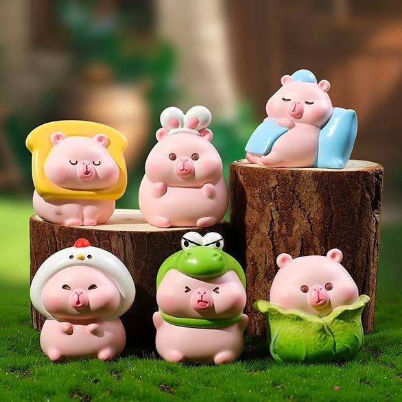BCmini - Wholesale Decorative Figurine - 71280 Pink Capybara Blind Box-129