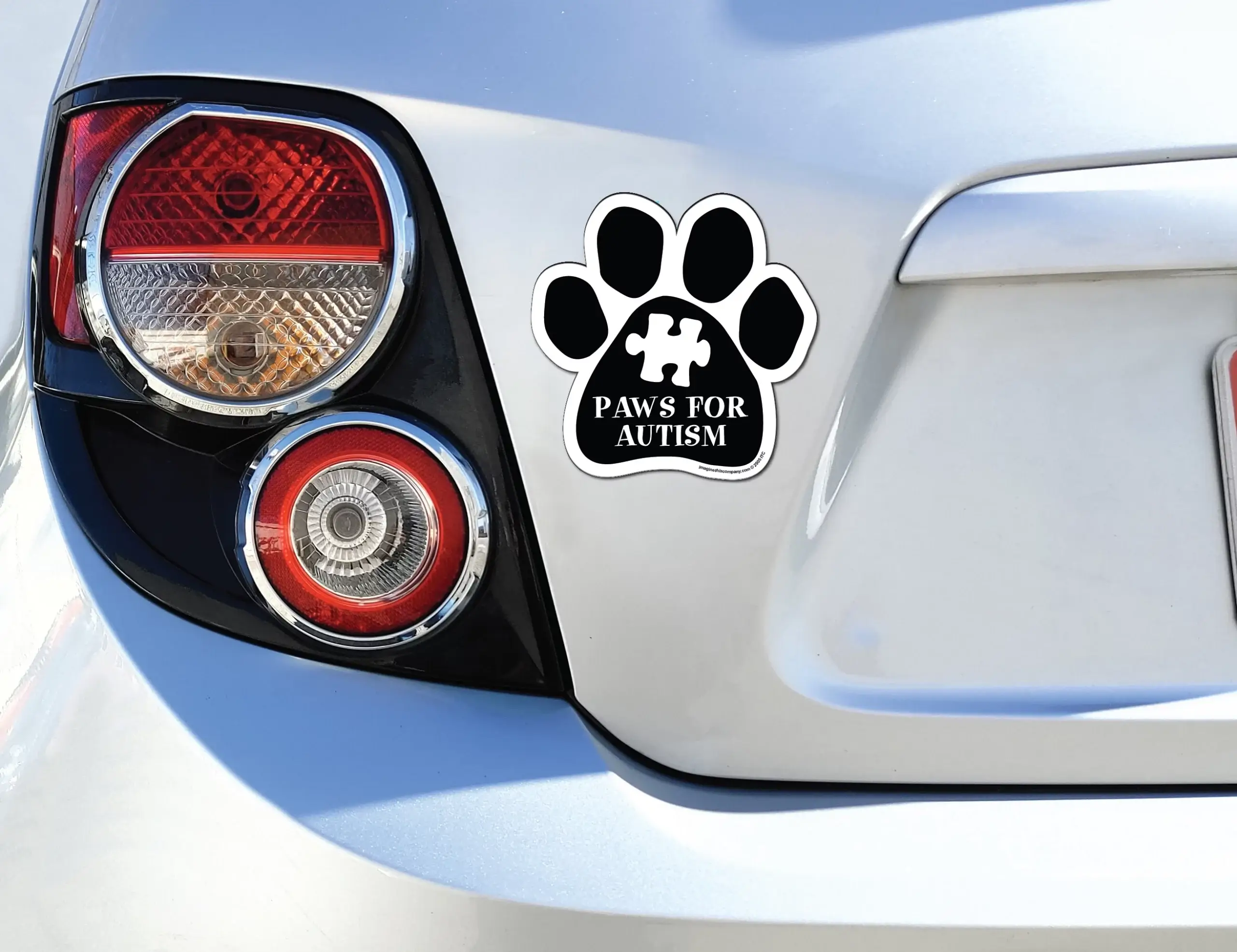 Imagine This Company - Wholesale Magnet - Paws For Autism Paw Magnet2