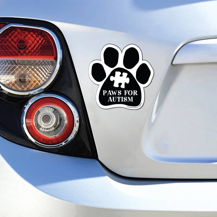 Imagine This Company - Wholesale Magnet - Paws For Autism Paw Magnet2