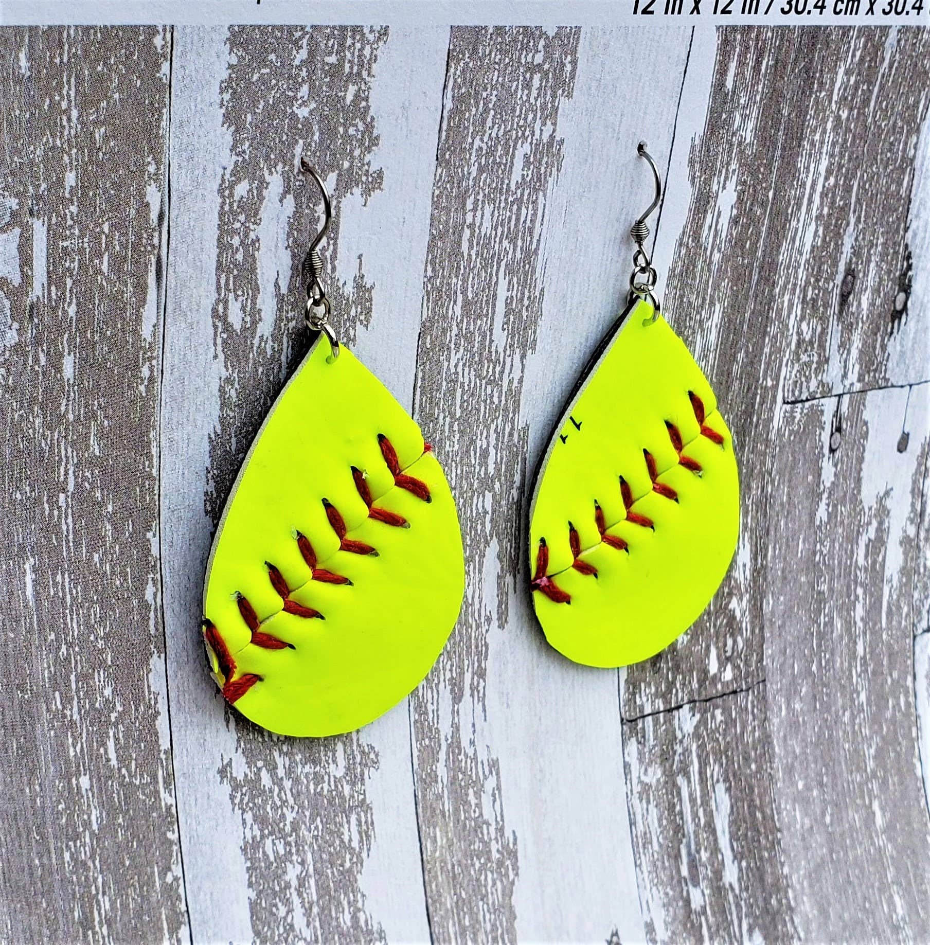 Home Run Accessories - Venta al por mayor Pendientes colgantes - Pendientes de béisbol en forma de lágrima, pendientes de sóftbol en forma de lágrima3