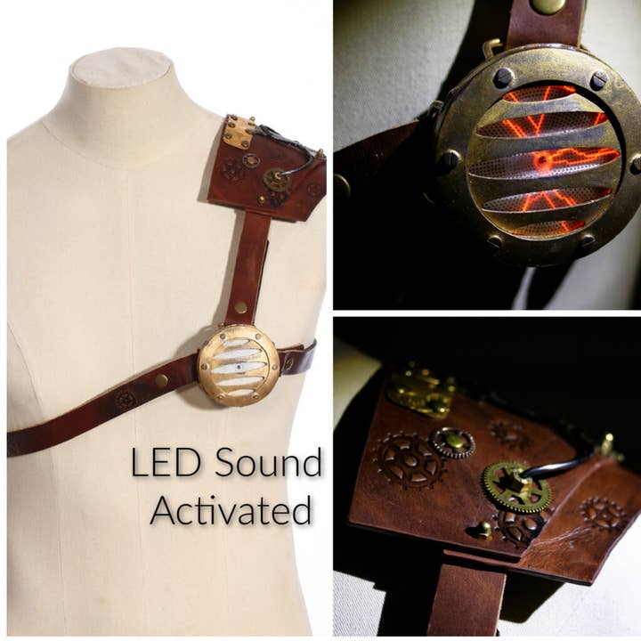 SPM36 - Arnês Masculino Steampunk por atacado de Western Fashion