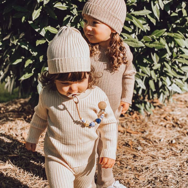 Rocket Bug Soft Knit Baby Set- Matching Long Sleeve Pants, Top, and Hat Set for Boys and Girls for wholesale by Rocket Bug